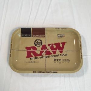 Raw Rolling Papers Cigarette Metal Tray